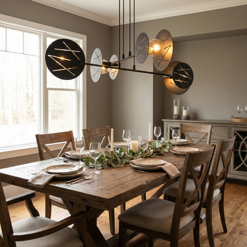 Hängeleuchte XOTIC 4xE27/15W/230V schwarz