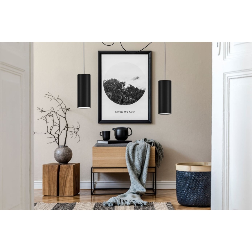 Hängeleuchte ZIK 2xE27/40W/230V Spinne schwarz