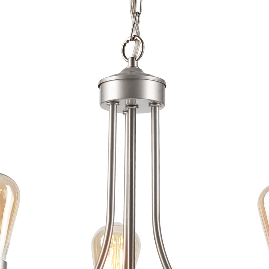Hängeleuchter an Kette GINA 3xE27/60W/230V matt Chrom