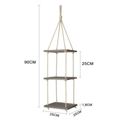 Hängende Ablage 90x25 cm Fichte