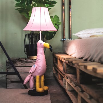 Happy Lamps - LED-Stehleuchte für Kinder MINGO LED/5,4W/230V Flamingo