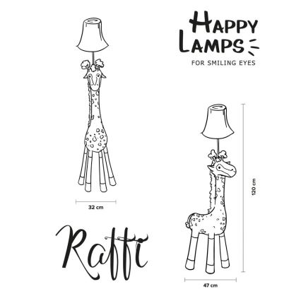 Happy Lamps - LED-Stehleuchte für Kinder RAFFI LED/5,4W/230V Giraffe