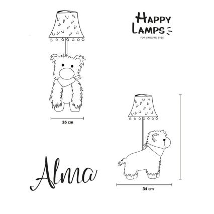 Happy Lamps - LED-Tischleuchte für Kinder ALMA LED/5,4W/230V Lama
