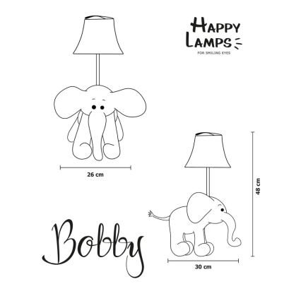 Happy Lamps - LED-Tischleuchte für Kinder BOBBY LED/5,4W/230V Elefant
