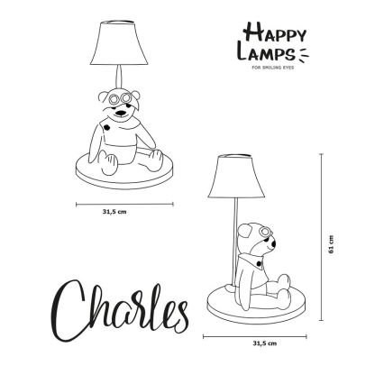 Happy Lamps - LED-Tischleuchte für Kinder CHARLES LED/5,4W/230V Bär