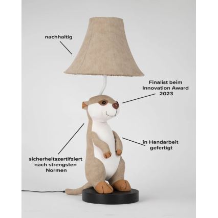 Happy Lamps - LED-Tischleuchte für Kinder EDDIE LED/5,4W/230V Erdmännchen
