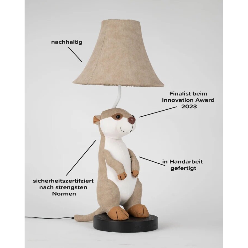 Happy Lamps - LED-Tischleuchte für Kinder EDDIE LED/5,4W/230V Erdmännchen