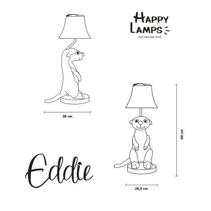 Happy Lamps - LED-Tischleuchte für Kinder EDDIE LED/5,4W/230V Erdmännchen