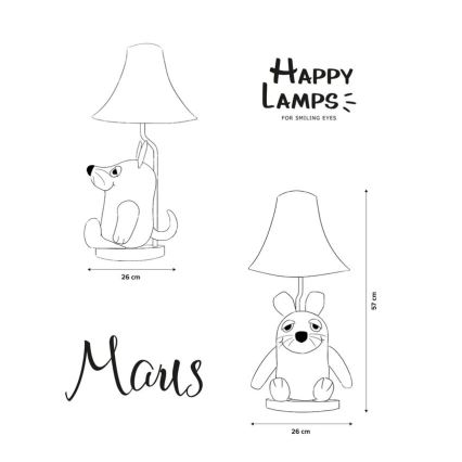 Happy Lamps - LED-Tischleuchte für Kinder MAUS LED/5,4W/230V Maus