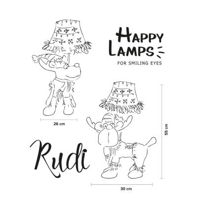 Happy Lamps - LED-Tischleuchte für Kinder RUDI LED/5,4W/230V Rentier