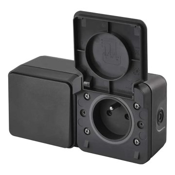 Haushalts-Wechselschalter mit Steckdose 250V/16A IP55