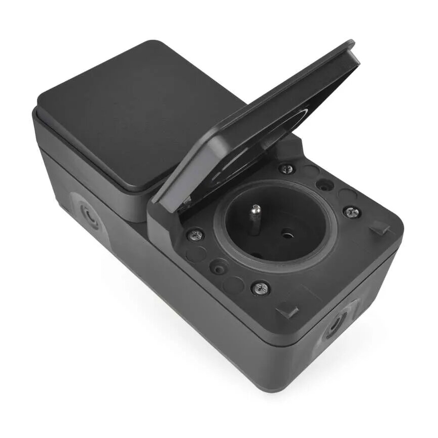 Haushalts-Wechselschalter mit Steckdose 250V/16A IP55