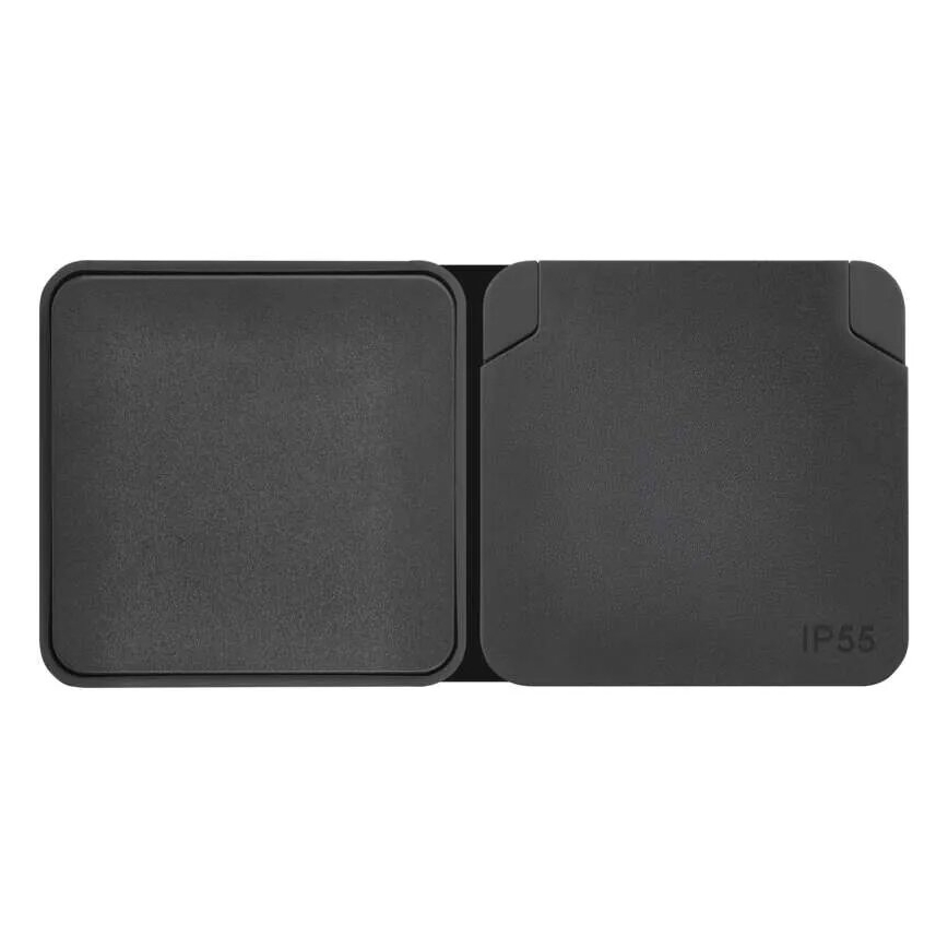 Haushalts-Wechselschalter mit Steckdose 250V/16A IP55