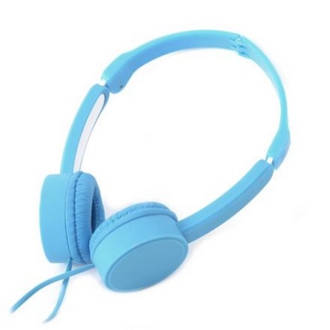 Headset mit Mikrofon JACK 3,5 mm blau