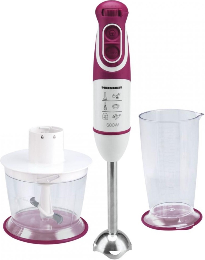 Heinner HB-600BG - Stabmixer 600W/230V violett/weiß