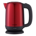 Heinner HEK-2200RDSS - Wasserkocher 1,7 l 2200W/230V rot/schwarz