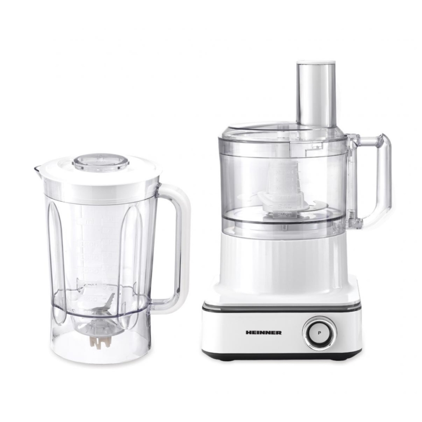 Heinner HFP-K1000WP - Küchenmaschine 1000 W/230 V weiß