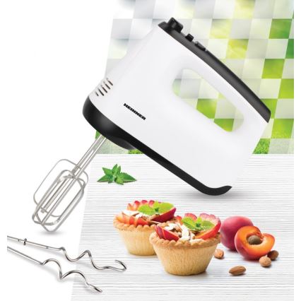 Heinner HM-400WHBK - Handmixer 400W/230V weiß/schwarz