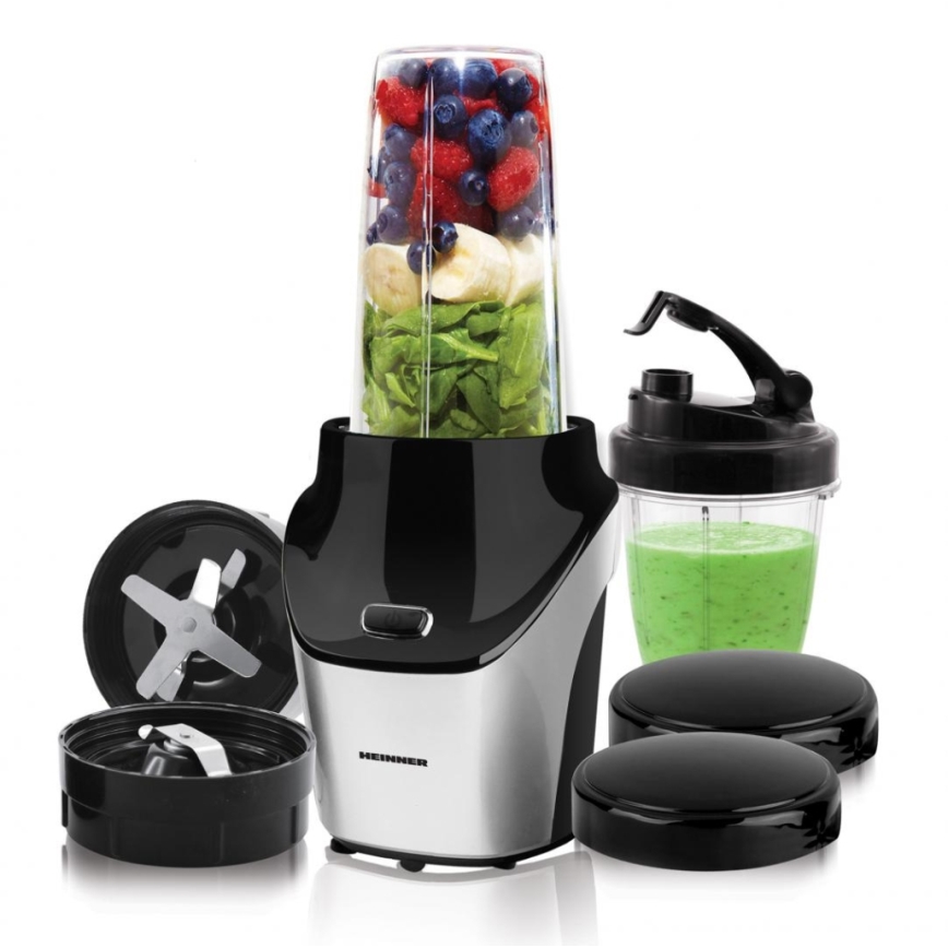 Heinner HSB-T1000SS - Smoothie-Nutri-Mixer 1000W/230V mattchrom/schwarz