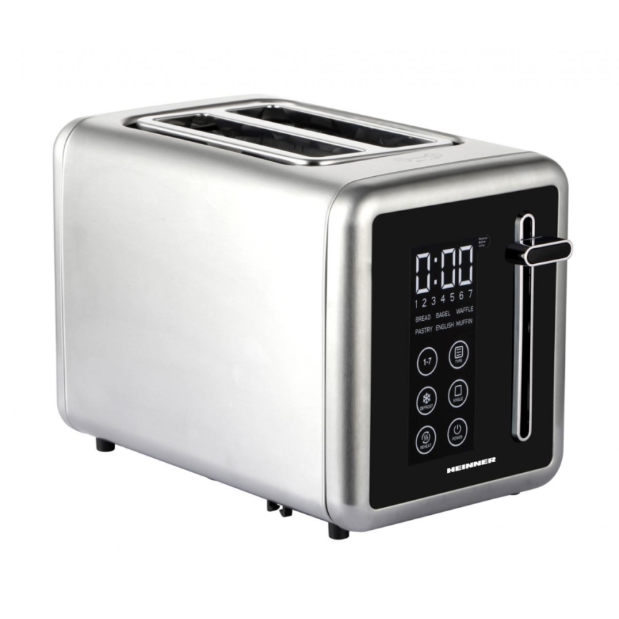 Heinner HTP-DD900BKSS - Digitaler Toaster 900W/230V, Edelstahl