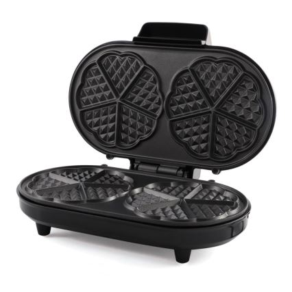 Heinner HWF-1000CR - Waffeleisen 1000 W/230 V schwarz/roségold