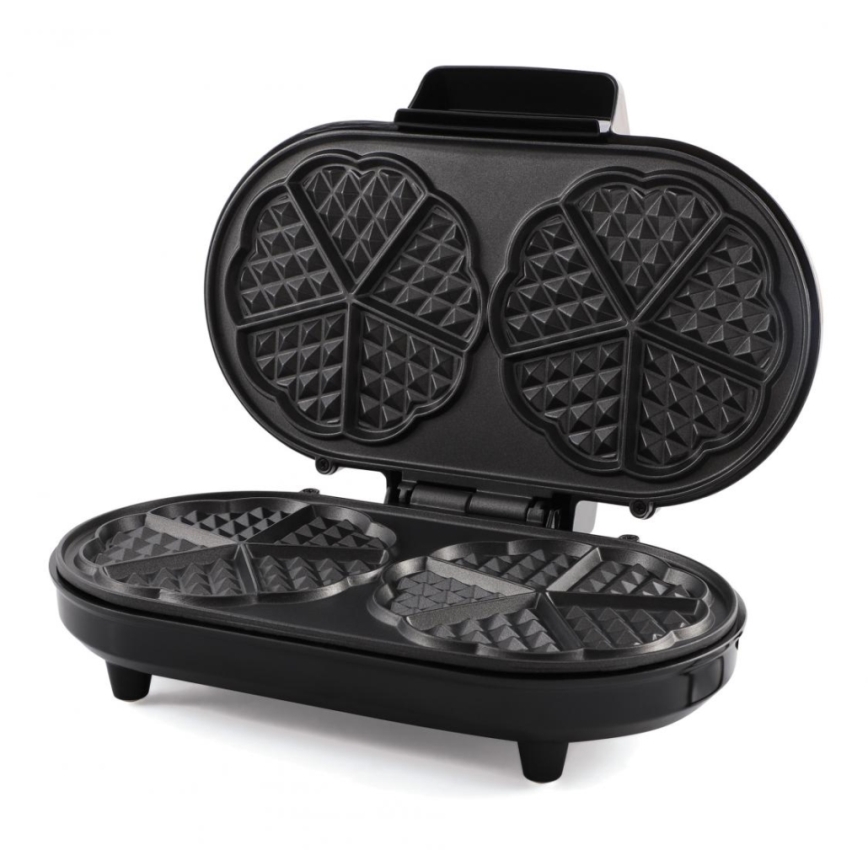 Heinner HWF-1000CR - Waffeleisen 1000 W/230 V schwarz/roségold