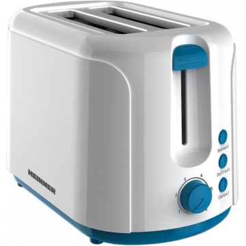 Heinner TP-750BL - Toaster mit zwei Schlitzen 750W/230V weiß/blau