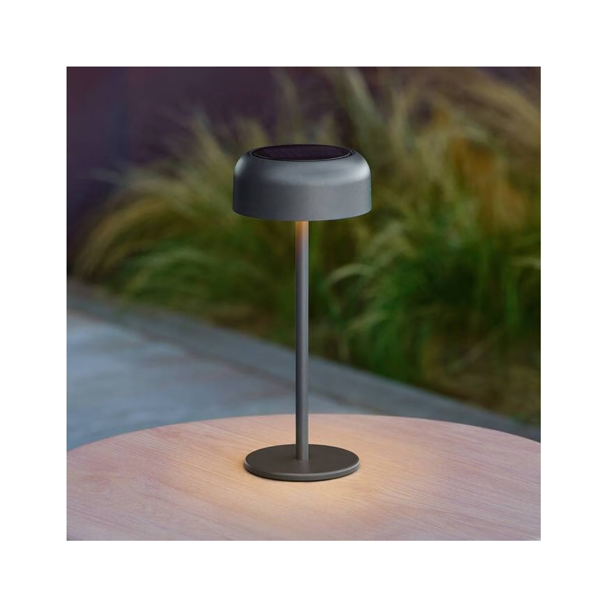 Hesperide - LED-Solar-Tischleuchte BOLTY LED/3,7V 2600 mAh IP65 Anthrazit