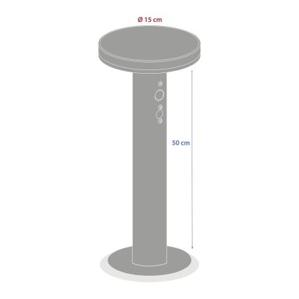 Hesperide - LED-Solarlampe mit Bewegungs- und Dämmerungssensor DETEKT LED/3,7V 2600 mAh IP65