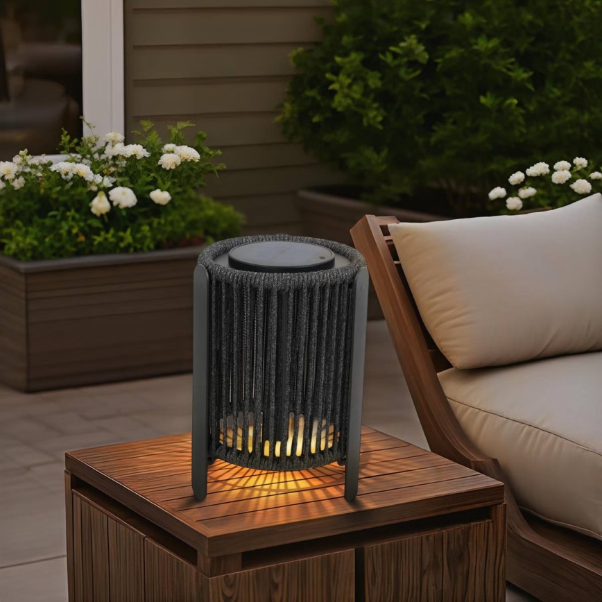 Hesperide - LED-Solarlampe LINY LED, 3,7 V, 2600 mAh, IP54, Anthrazit