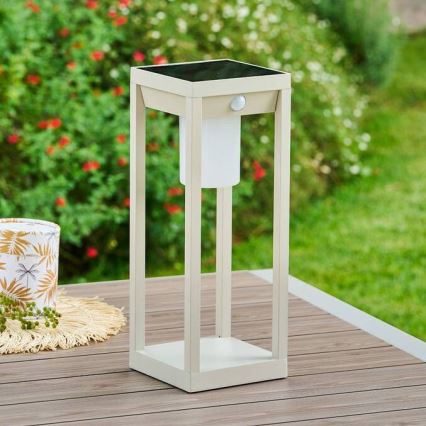 Hesperide - LED-Solarlaterne mit Bewegungssensor PIKY LED/3,7V 2600 mAh 40 cm IP65 beige