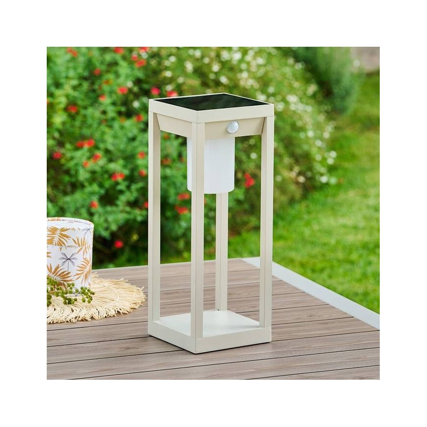 Hesperide - LED-Solarlaterne mit Bewegungssensor PIKY LED/3,7V 2600 mAh 40 cm IP65 beige