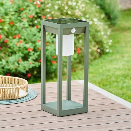 Hesperide - LED Solarleuchte mit Bewegungsmelder PIKY LED/3,7V 2600 mAh 40 cm IP65 grün