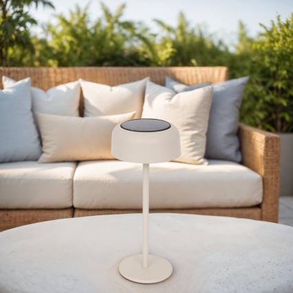 Hesperide - LED-Solartischlampe BOLTY LED/3,7V 2600 mAh IP65 beige