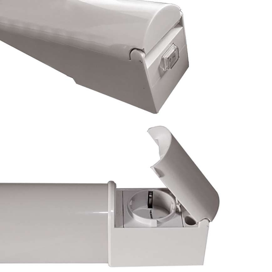 HiLite - LED-Wandleuchte mit Steckdose TRIEST LED/15W/230V