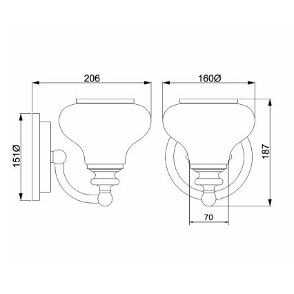 Hinkley - LED-Wandleuchte für Badezimmer AINSLEY 1xG9/3W/230V IP44