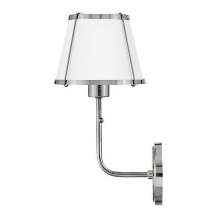 Hinkley - Wandleuchte CLARKE 1xE27/40W/230V glänzendes Chrom/weiß