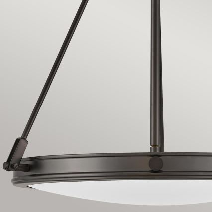 Hinkley - Kronleuchter mit Kette COLLIER 4xE14/40W/230V Ø 54,3 cm schwarz