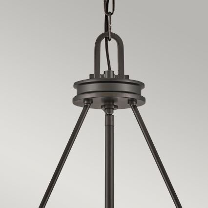 Hinkley - Kronleuchter mit Kette COLLIER 5xE27/40W/230V Ø 68,5 cm schwarz