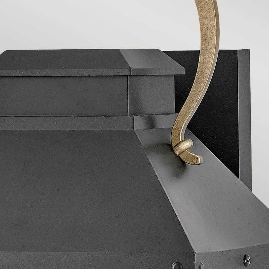 Hinkley - Außenwandleuchte DAWSON M 1xE27/60W/230V IP44 schwarz