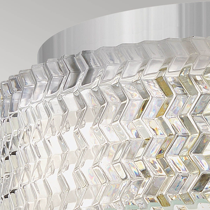 Hinkley Deckenleuchte ELLE 2xE27/60W/230V d 30,5 cm glänzendes Chrom