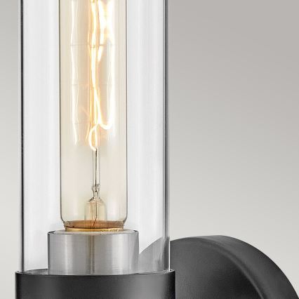 Hinkley - Badezimmer-Wandleuchte ELLISON 1xE27/40W/230V IP44 schwarz