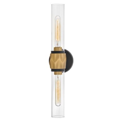 Hinkley - Badezimmer-Wandleuchte ELLISON 2xE27/40W/230V IP44 golden
