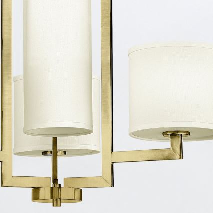 Hinkley - Ketten-Kronleuchter HAMPTON 4xE27/60W/230V goldfarben