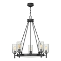 Hinkley - Kronleuchter mit Kette COLLIER 5xE27/40W/230V Ø 68,5 cm schwarz