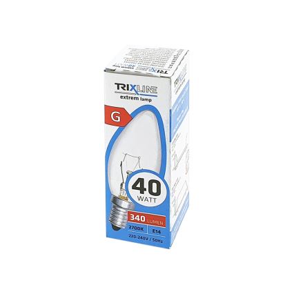 Hochleistungs-Glühlampe C35 E14/40W/230V 2700K