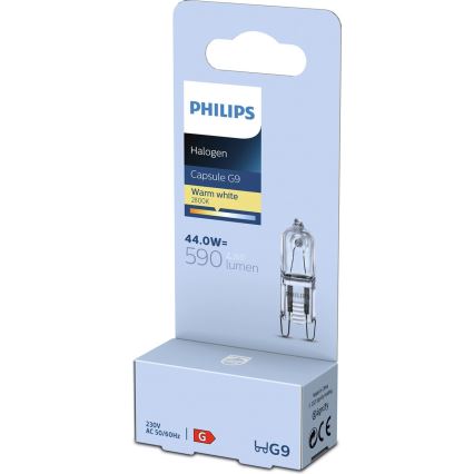 Hochleistungs-Leuchtmittel Philips HALOGEN G9/44W/230V 2800K