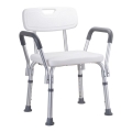 Hocker 56x66 cm silber/weiß