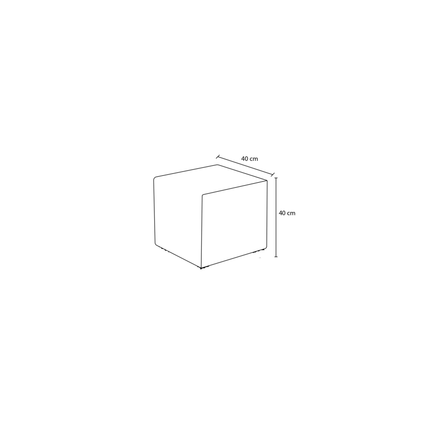 Hocker CUBI 40x40 cm Anthrazit