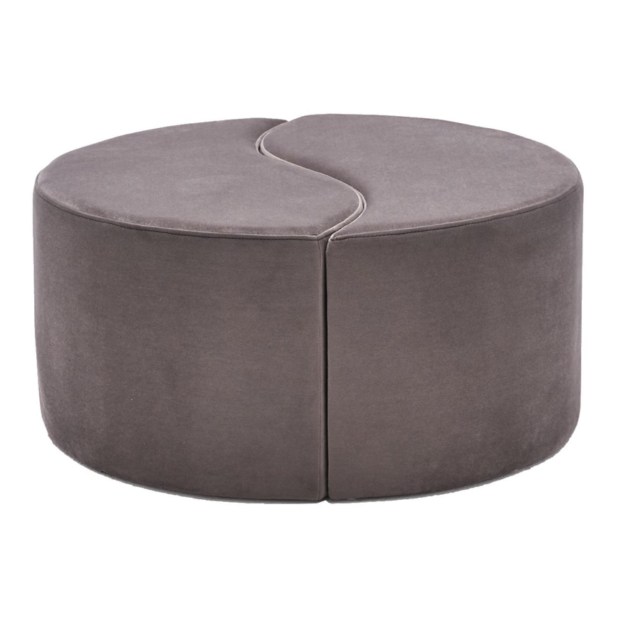 Hocker JING Ø 80 cm, braun